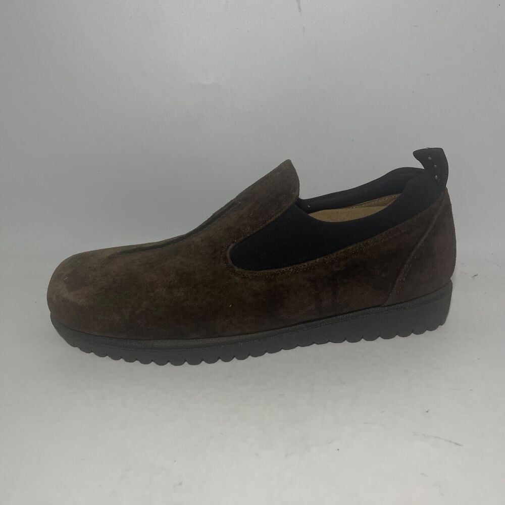 HUSH PUPPIES Brown LEATHER Women Size 8.5 M Loafers Comfort Shoes - Picture 7 of 11